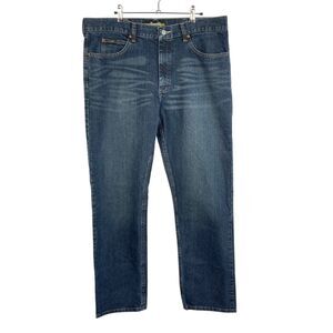 Lee Regular Fit Straight Leg Denim Jeans Dark Wash Men's Sz 38x32